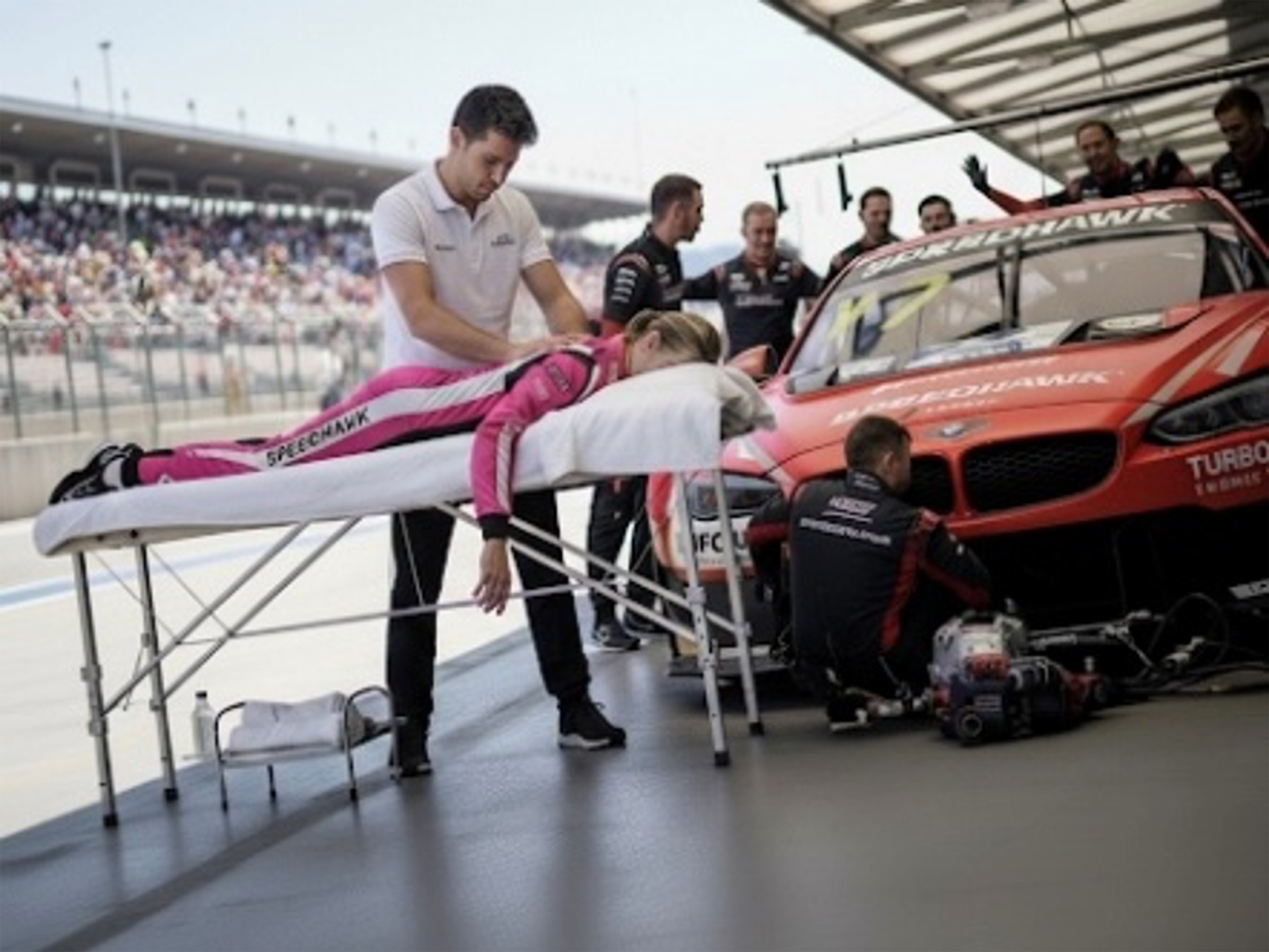 マッサージの様子